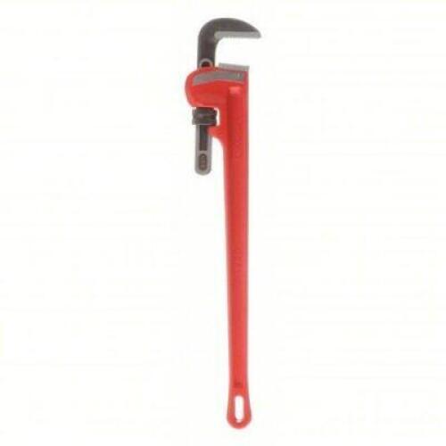 DESCRIPTION: (1) HEAVY-DUTY PIPE WRENCH BRAND/MODEL: RIDGID #4A502 INFORMATION: CAST IRON, SERRATED, 5" JAW CAPACITY, I-BEAM SIZE: 36" LONG RETAIL$: $