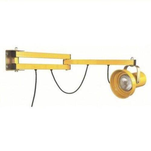 DESCRIPTION: (1) DOCK LIGHT BRAND/MODEL: WESCO #3LKP9 INFORMATION: YELLOW SIZE: 40 IN ARM REACH, ARTICULATING, 150/300 W, 120V AC, 180&deg; RETAIL$: $197.