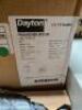 DESCRIPTION: (1) WASHDOWN MOTOR BRAND/MODEL: DAYTON #1TTA4 INFORMATION: 3-Phase, 1 HP, 3,520 Nameplate RPM, 230/460V AC, 56C RETAIL$: $1,236.62 QTY: 1 - 2