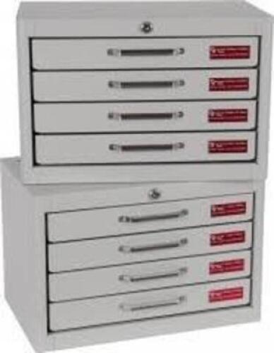 DESCRIPTION: (1) PIN GAGE LIBRARY SET BRAND/MODEL: VERMONT GAGE INFORMATION: CLASS ZZ, BLACK SIZE: 4 DRAWERS, .0110-0.750 RETAIL$: $1719.79 EA QTY: 1