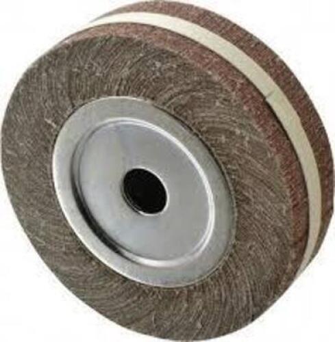 DESCRIPTION: (1) FLAP SAND WHEEL BRAND/MODEL: MCS #05097993 INFORMATION: 120 GRIT SIZE: 8 X 2 X 1 RETAIL$: $95.01 EA QTY: 1
