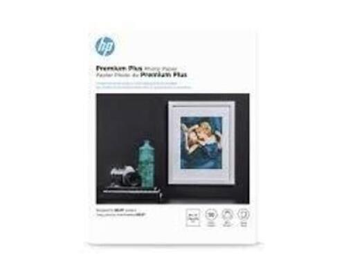 DESCRIPTION: (5) BOXES OF (50) SHEETS OF PHOTO PAPER BRAND/MODEL: HP PREMIUM PLUS INFORMATION: GLOSSY SIZE: 8.5 X 11 RETAIL$: $33.99 EA QTY: 5