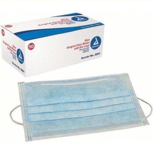 DESCRIPTION: (6) BOXES OF (100) FACE MASKS BRAND/MODEL: DYNAREX #36PV82 INFORMATION: BLUE SIZE: ONE SIZE RETAIL$: $106.73 TOTAL QTY: 6