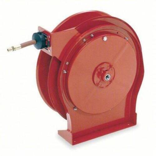 DESCRIPTION: (1) HEAVY DUTY RETURN HOSE REEL BRAND/MODEL: REELCRAFT #263D61 SIZE: 35 ft (1/2 in I.D.), 1/2 in MNPT, 300 psi Max Op Pressure, Brass, Re