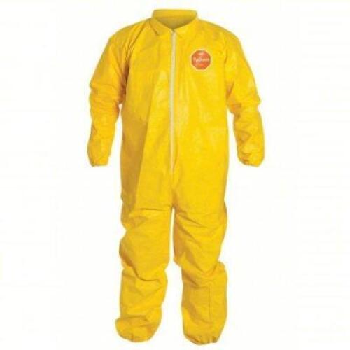 DESCRIPTION: (1) CASE OF (12) DISPOSABLE COVERALLS BRAND/MODEL: DUPONT #4lue8 SIZE: 2XL, Tychem&reg; 2000, Elastic Wrist, Elastic Ankle, Yellow, Serged Se