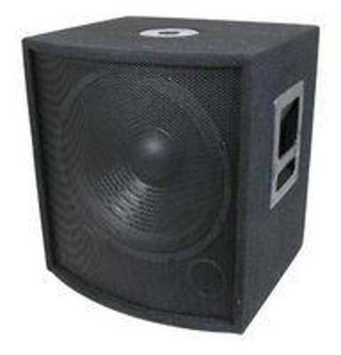 DESCRIPTION: (1) SOUND REINFORCEMENT SUBWOOFER BRAND/MODEL: MCM 555-10320 SIZE: 15" RETAIL$: $75.00 QTY: 1