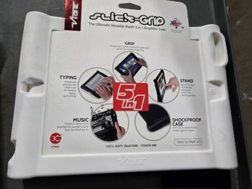 DESCRIPTION: (3) WHITE SILICONE PROTECTIVE I PAD COVER BRAND/MODEL: VIBE VPGRIPIP RETAIL$: $90.06 QTY: 3
