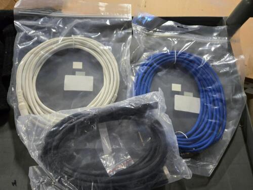 DESCRIPTION: (1) BOX OF 3 DIFFERENT CABLES QTY: 1