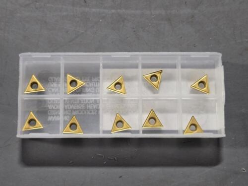 DESCRIPTION: (10) CARBIDE TURNING INSERTS BRAND/MODEL: MICRO 100 TCMT 110204 RETAIL$: $109.00 QTY: 10