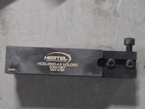 DESCRIPTION: (1) TURNING TOOLHOLDER BRAND/MODEL: HERTEL HCEL05004.5-94L SET RETAIL$: $128.95 QTY: 1