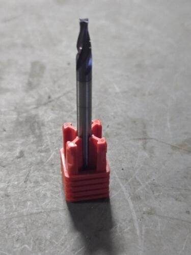 DESCRIPTION: (6) SOLID CARBIDE TAPERED END MILL BRAND/MODEL: MITGI R03-779 SIZE: 01084" DIA QTY: 6