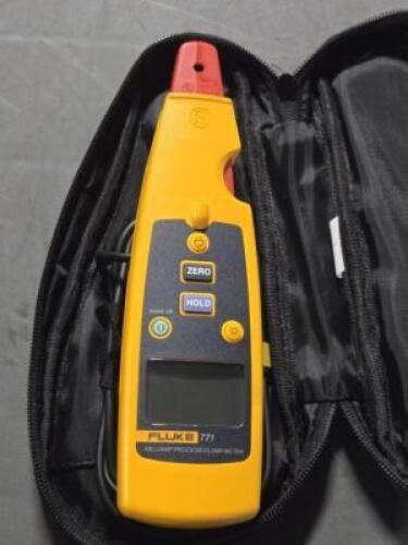 DESCRIPTION: (1) mA PROCESS CLAMP METER BRAND/MODEL: FLUKE 771 SIZE: 0.1772" JAW RETAIL$: $1,069.52 QTY: 1
