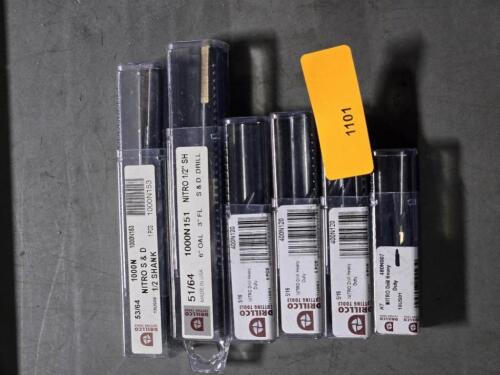 DESCRIPTION: (6) PACKS OF VARIOUS JOBBER DRILL BITS BRAND/MODEL: NITRO VARIOUS QTY: 6