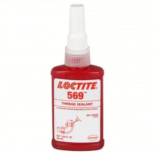 DESCRIPTION: (4) THREAD SEALANT BRAND/MODEL: LOCTITE 569 #4KM18 SIZE: 1.69 FL OZ RETAIL$: $69.00 EA QTY: 4