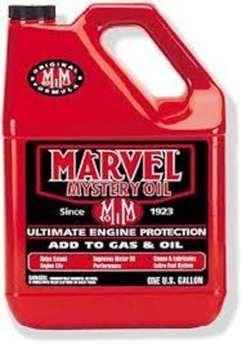 DESCRIPTION: (1) FUEL MOTOR TREATMENT BRAND/MODEL: MARVEL MYSTERY OIL SIZE: 1 GALLON RETAIL$: $26.09 EA QTY: 1