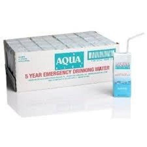 DESCRIPTION: (1) CASE OF (32) EMERGENCY DRINKING WATER BRAND/MODEL: AQUA BLOX #492T86 SIZE: 3.75 OZ PER UNIT RETAIL$: $30.00 EA QTY: 1