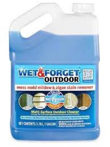 DESCRIPTION: (1) MILD AND MILDEW REMOVER BRAND/MODEL: WET AND FORGET #61CZ54 SIZE: 2.64 gallon RETAIL$: $55.72 EA QTY: 1
