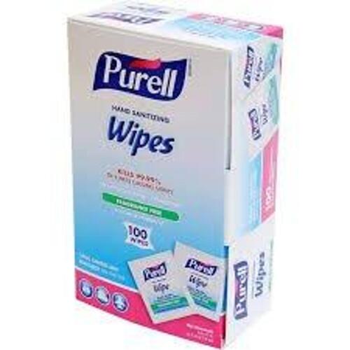DESCRIPTION: (4) BOXES OF (100) INDUIVALLY PACKED HAND SANITIZING WIPES BRAND/MODEL: PURELL SIZE: 5X7 RETAIL$: $12.99 EA QTY: 4