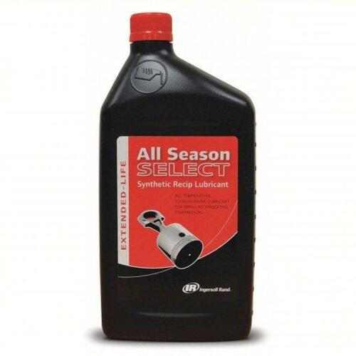 DESCRIPTION: (4) COMPRESSOR OIL COOLANT BRAND/MODEL: INGERSOLL RAND #2YY83 SIZE: 1 L RETAIL$: $31.99 QTY: 4