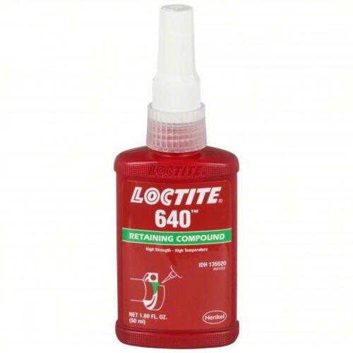 DESCRIPTION: (4) RETAINING COMPOUND BRAND/MODEL: LOCTITE 640 #36D058 SIZE: 1.69 FL OZ RETAIL$: $77.78 EA QTY: 4