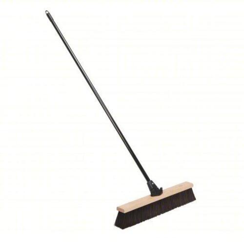 DESCRIPTION: (1) PUSH BROOM BRAND/MODEL: ABILITY ONE #38EV86 SIZE: 24 in Sweep Face, Stiff, Synthetic, Brown Bristle, 3 3/4 in Bristle Lg RETAIL$: $84