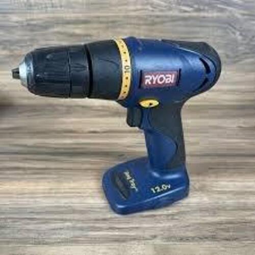 DESCRIPTION: (1) DRILL BRAND/MODEL: RYOBI SIZE: 12V RETAIL$: $20.00 EA QTY: 1