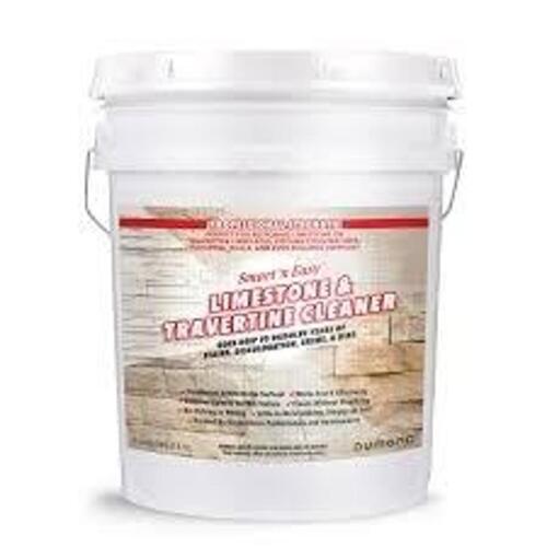 DESCRIPTION: (1) LIMESTONE AND TRAVERTINE CLEANER BRAND/MODEL: SMART N EASY SIZE: 5 GALLON RETAIL$: $288.33 EA QTY: 1