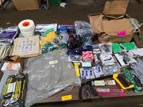 DESCRIPTION: (1) TABLE OF MISC ITEMS INFORMATION: VARIETY OF ITEMS, SEE INSPECTION QTY: 1