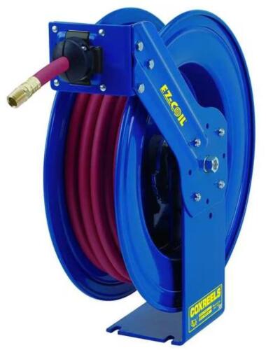 DESCRIPTION: (1) SPRING RETURN HOSE REEL BRAND/MODEL: COXREELS/EZ-SH-350 SIZE: 3/8" X 50' RETAIL$: $479.99 QTY: 1