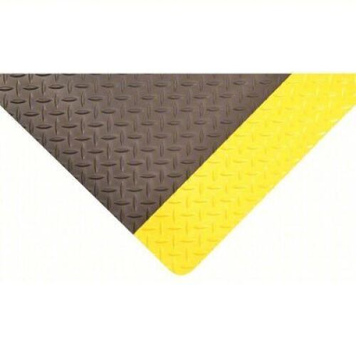 DESCRIPTION: (1) ANTIFATIGUE MAT BRAND/MODEL: CONDOR #3VFU4 INFORMATION: BLACK WITH YELLOW STRIPE SIZE: 2' X 10' RETAIL$: $291.15 EA QTY: 1