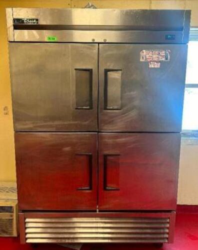 TRUE TWO DOOR SPLIT DOOR REACH IN COOLER.