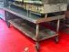 72" STAINLESS LOW BOY STAINLESS EQUIPMENT STAND.