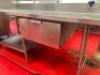 78" STAINLESS PREP TABLE WITH UNDERSHELF AND DRAWER - 8
