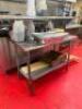 STAINLESS PREP TABLE WITH UNDERSHELF - 3