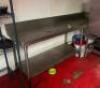 LEFT SIDE 60" STAINLESS CLEAN TABLE.