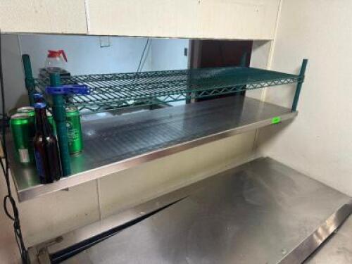 5 FT. STAINLESS WALL SHELF