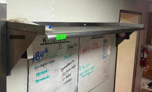 6 FT. STAINLESS WALL SHELF