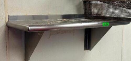 3 FT. STAINLESS WALL SHELF