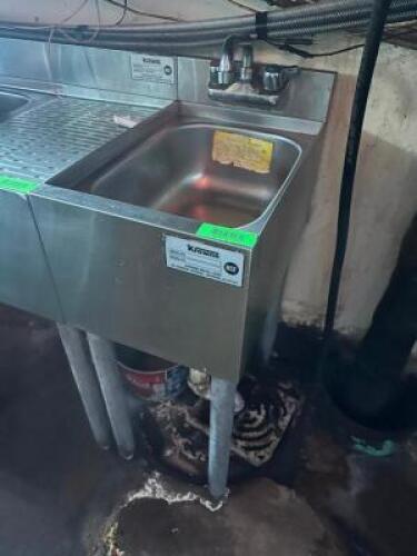 KROWNE SINGLE WELL UNDER BAR HAND SINK