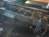 7' FOUR WELL UNDER BAR SINK W/ DOUBLE FAUCETS AND LEFT AND RIGHT DRY BOARD - 2