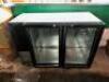 TRUE 48" TWO DOOR BACK BAR GLASS DOOR COOLER. - 2