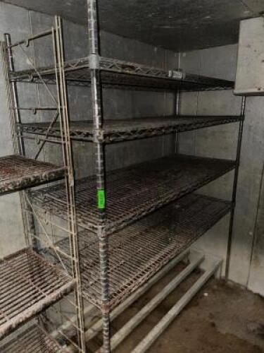 60" X 18" FOUR TIER WIRE SHELF.