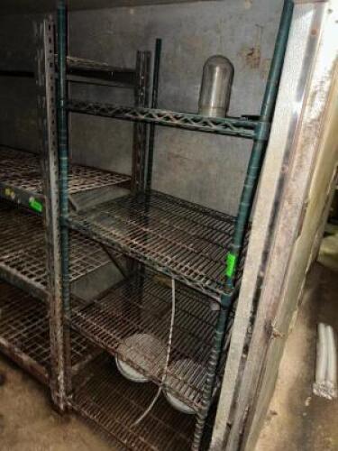 30" X 24" FOUR TIER COATED WIRE SHELF