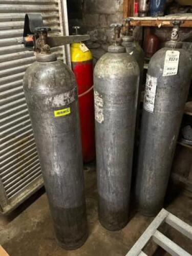 (5) ASSORTED CO2 CYLINDER TANKS