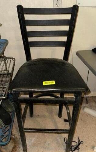 (3) 30" LADDER BACK BAR STOOLS