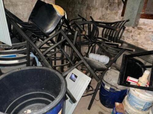 (10) ASSORTED LADDER BACK BAR STOOL FRAMES