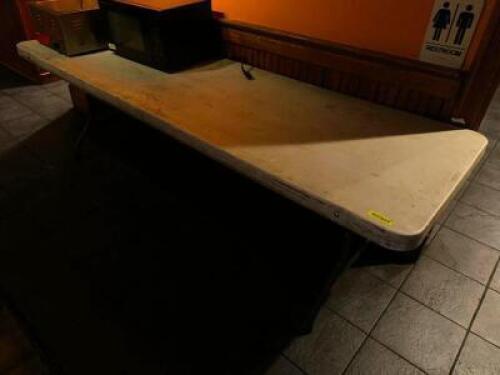 8' LIFETIME FOLDING BANQUET TABLE.
