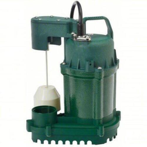 DESCRIPTION: (1) SUMP PUMP BRAND/MODEL: ZOELLER #60UA08 INFORMATION: 1/3, VERTICAL FLOAT, 30 GPM FLOW RATE @ 10 FT. OF HEAD, 12 IN MIN. SUMP PIT DIA.