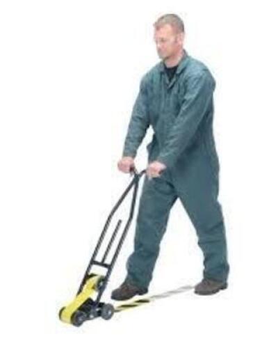 DESCRIPTION: (1) ECONOMY FLOOR TAPE BRAND/MODEL: VESTIL #TPA-10 INFORMATION: STEEL SIZE: 6"-1/2" MAXIMUM ROLL DIAMETER, 1"- 4" TAPE WIDTH RETAIL$: $10