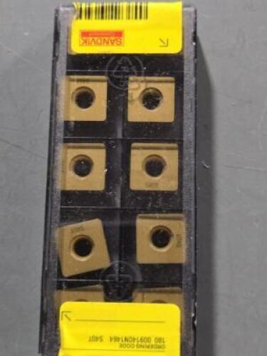 DESCRIPTION: (30) CARBIDE MODULMILL INSERTS BRAND/MODEL: SANDVIK COROMANT 180_009140N1464 S40T RETAIL$: $628.50 QTY: 30